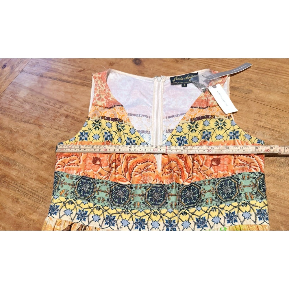 NWT Anthropologie Geisha Designs Rosalinda Patchwork Beaded Maxi Dress Sz S Boho - Picture 14 of 14